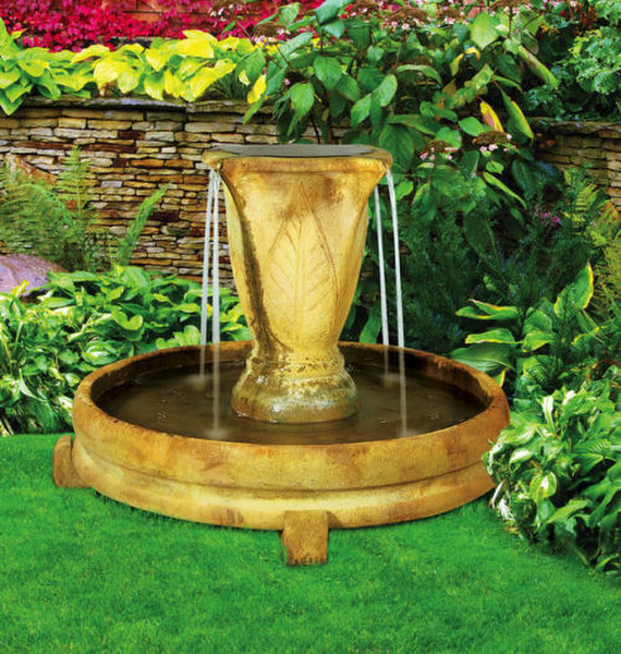 Overflowing Vase Fountain Garden Statuary